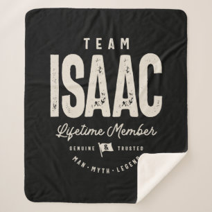 Team Isaac Lifetime Member Personalised Name Sherpa Blanket