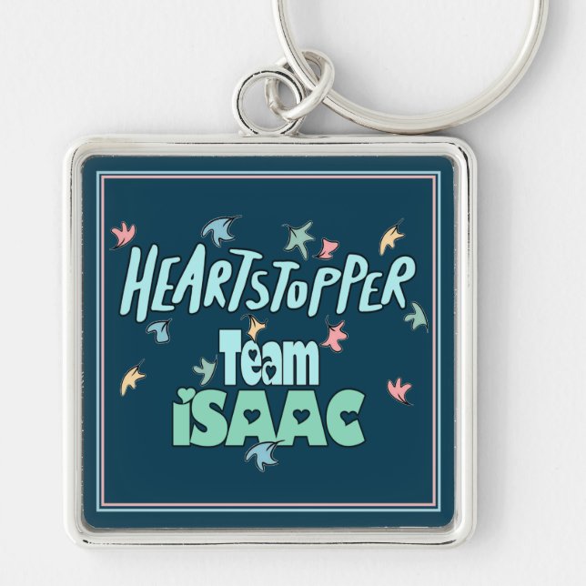 Team Isaac Teal Key Ring (Front)