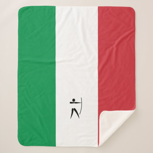 Team Italy Archery Sherpa Blanket (Front)