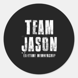 Team Jason Motivational Insrational Proud Family  Classic Round Sticker
