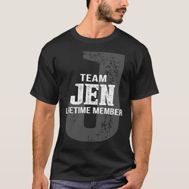 Team JEN Lifetime Member T-Shirt (Front)