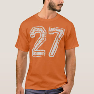 Team Jersey Uniforms Number 27 School Sports 27th T-Shirt