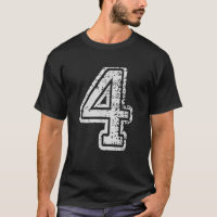 Team Jersey Uniforms Number 4 Four School Sports B