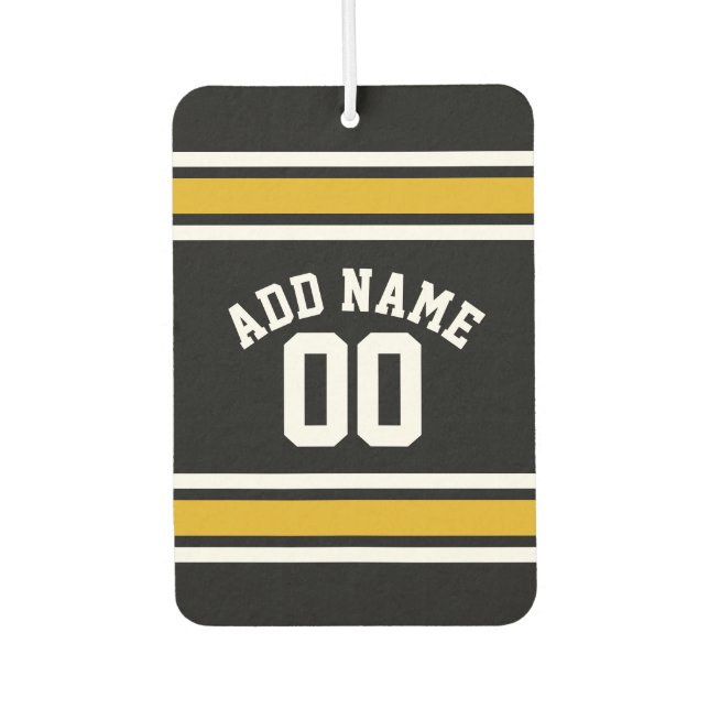 Team Jersey with Custom Name and Number Car Air Freshener (Front)