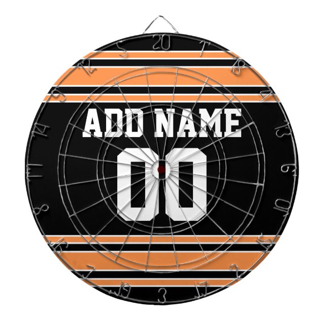 Team Jersey with Custom Name and Number Dartboard (Front)