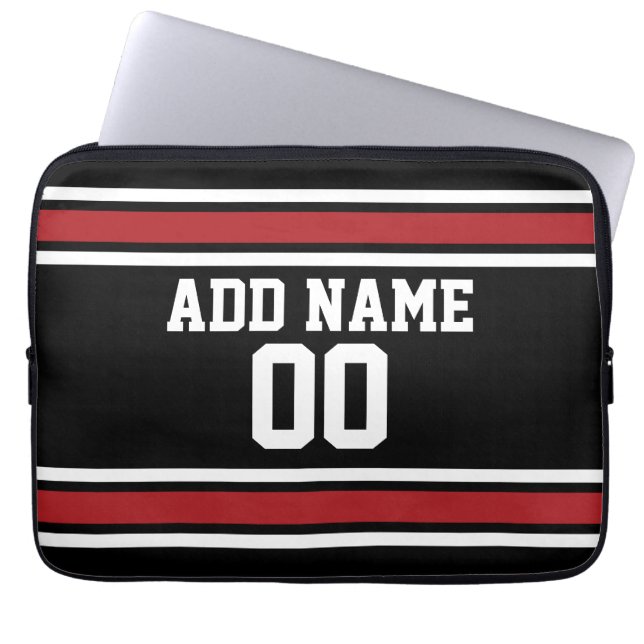 Team Jersey with Custom Name and Number Laptop Sleeve (Front)