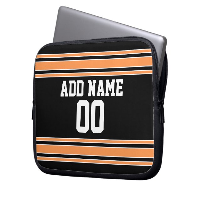 Team Jersey with Custom Name and Number Laptop Sleeve (Front Left)