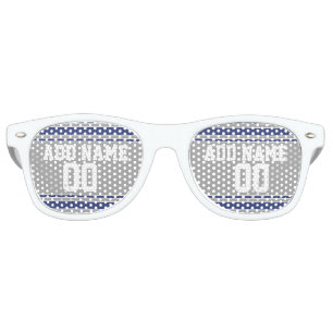 Team Jersey with Custom Name and Number Retro Sunglasses