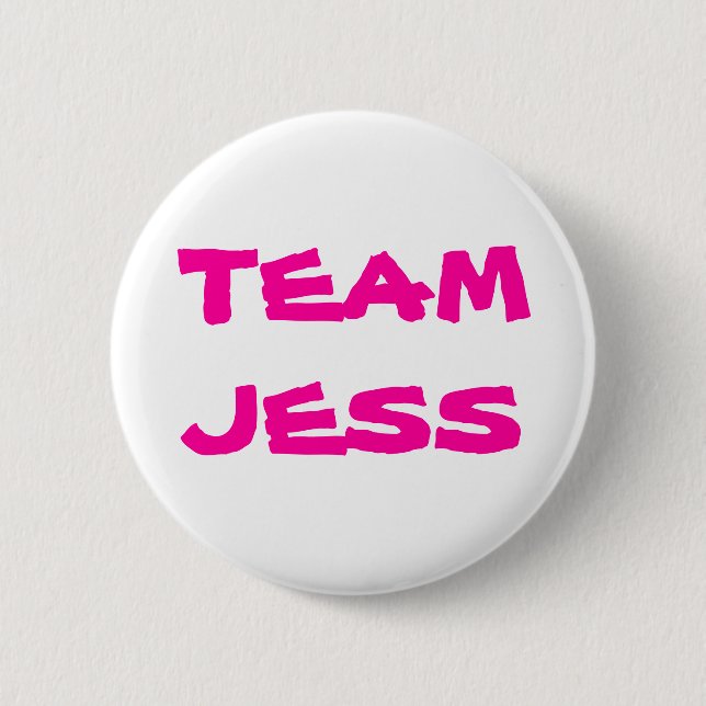 Team Jess 6 Cm Round Badge (Front)