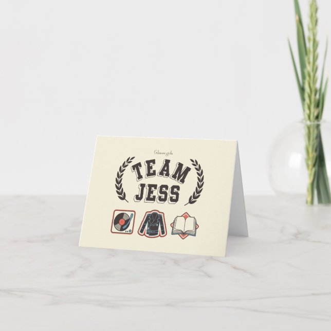 Team Jess Gilmore Girls Design Note Card (Front)