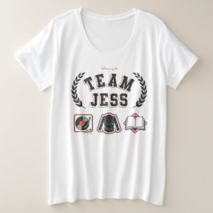 Team Jess Gilmore Girls Design Plus Size T-Shirt