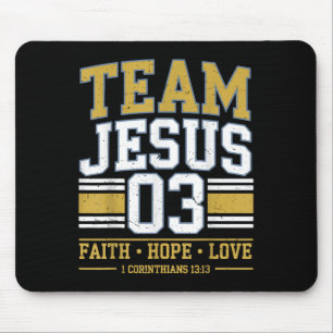 Team Jesus 03 Christian Faith Men Teen Girl Toddle Mouse Pad