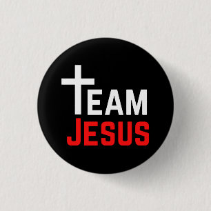 Team Jesus 3 Cm Round Badge