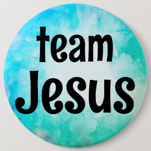 team Jesus 6 Cm Round Badge