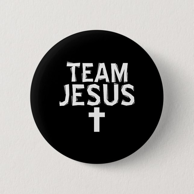 Team Jesus 6 Cm Round Badge (Front)