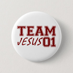 Team Jesus 6 Cm Round Badge