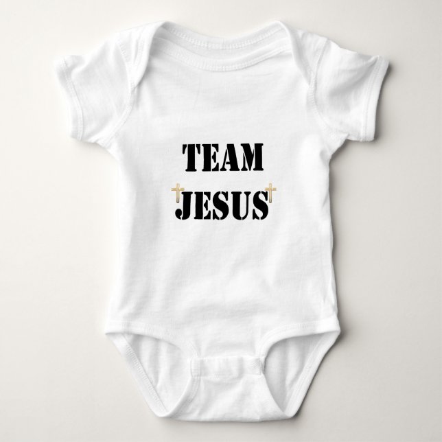 Team Jesus Baby Bodysuit (Front)