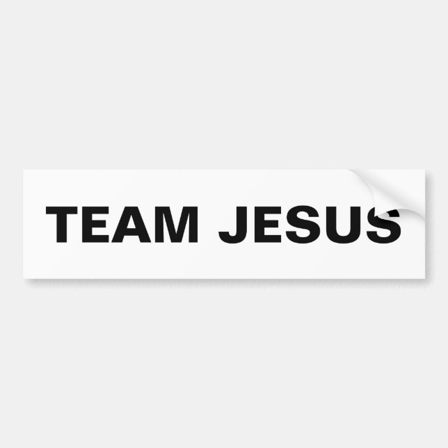 "Team Jesus" Bumper Sticker (Front)