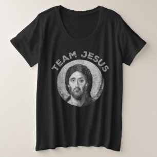 Team Jesus: Christ Pantocrator Plus Size T-Shirt