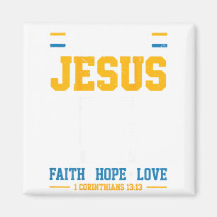 Team Jesus Faith Hope Love Matching Family Christi Magnet