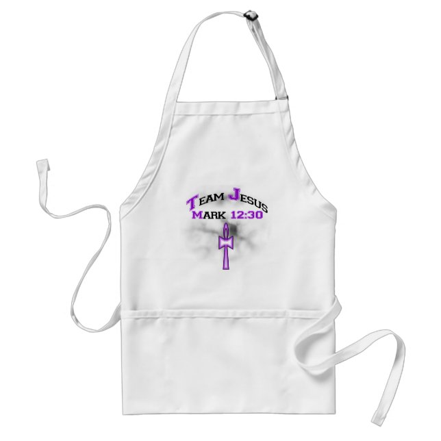 Team Jesus Mark 12:30 Standard Apron (Front)