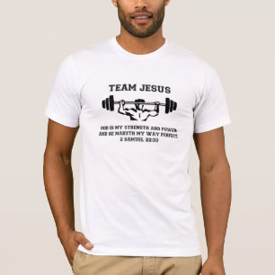 Team Jesus Muscle Man Fitted Shirt