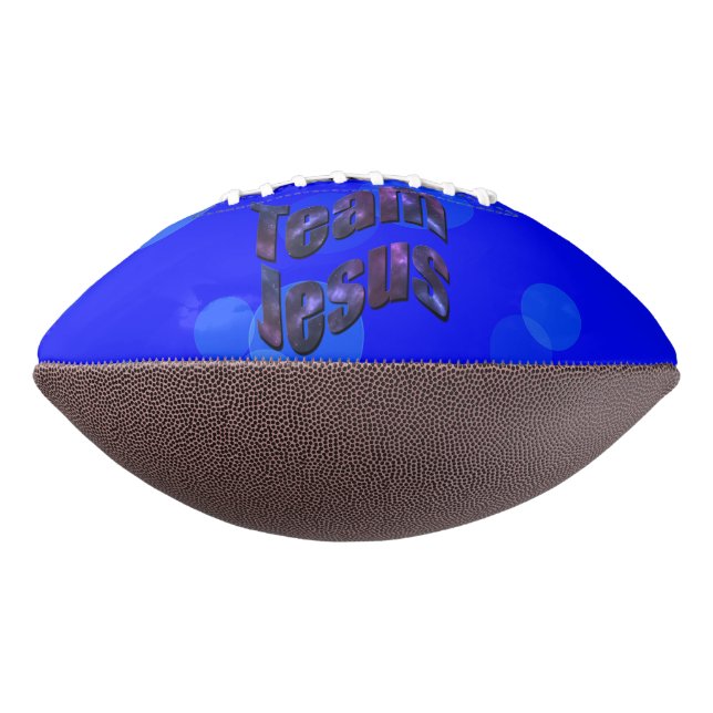 Team Jesus Name Logo, Football (Rotated 270)