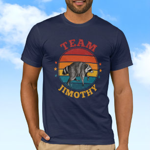 Team Jimothy the Racoon Legend Gold Red Blue T-Shirt