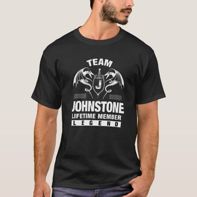 Team Johnstone Lifetime Member T-Shirt (Front)