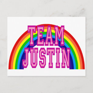 Team Justin Postcard