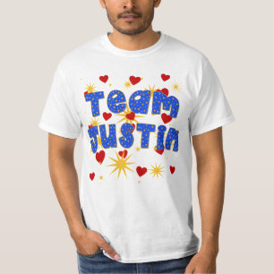 TEAM JUSTIN! T-shirts for Kids and Adults