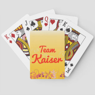 Team Kaiser Playing Cards