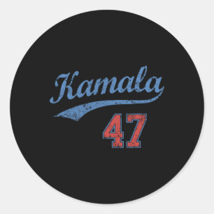 Team Kamala 47 Vintage Classic Round Sticker