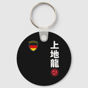 Team Karate Uechi Ryu German Flag Japanese Martial Key Ring