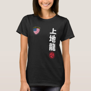 Team Karate Uechi Ryu USA Flag Kanji Japanese Mart T-Shirt