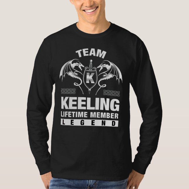 Team Keeling Lifetime Member T-Shirt (Front)