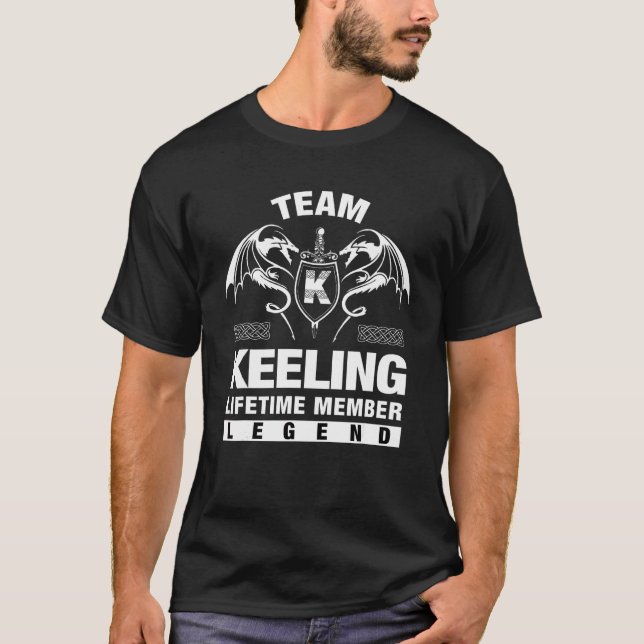Team Keeling Lifetime Member T-Shirt (Front)