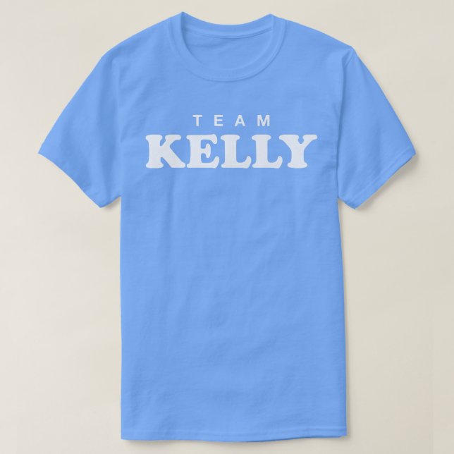 Team Kelly Personalized Surname Bride Groom Family T-Shirt (Design Front)
