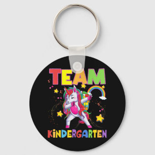 Team Kindergarten Dabbing Unicorn Back To School G Key Ring