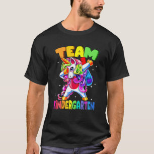 Team Kindergarten Dabbing Unicorn Back To School G T-Shirt
