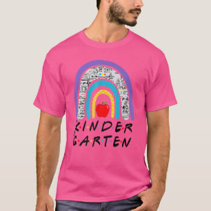 Team Kindergarten Squad Back To School Rainbow Kid T-Shirt