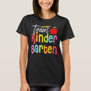 Team Kindergarten Teacher Student Pencil Back To S T-Shirt