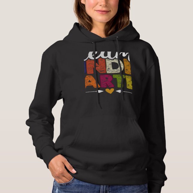 Team Kindergarten Teacher Students Back To School Hoodie (Front)