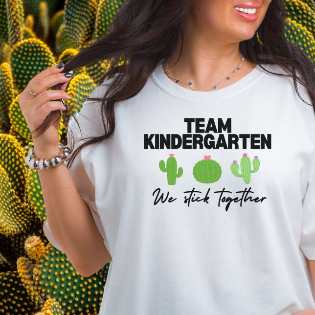 Team Kindergarten We Stick Together Teacher Tshirt (Creator Uploaded)