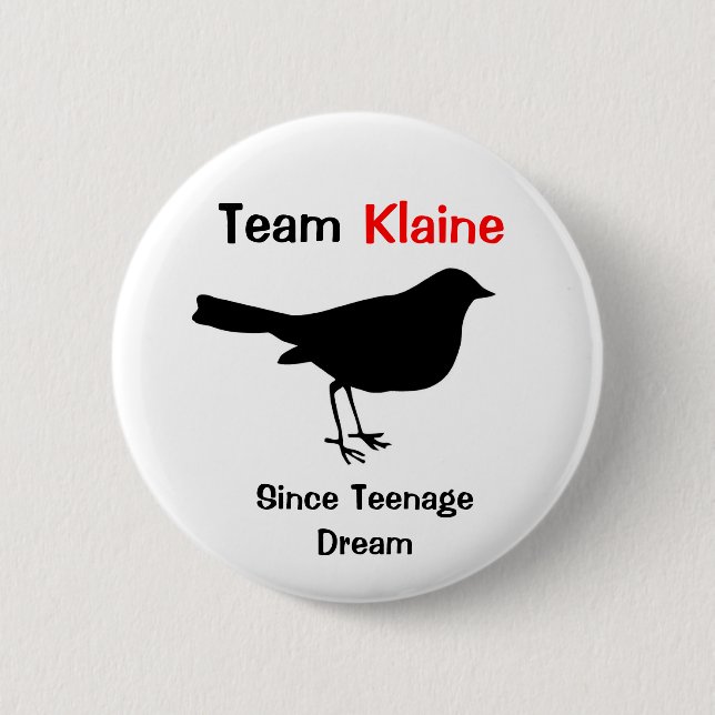 Team Klaine 6 Cm Round Badge (Front)