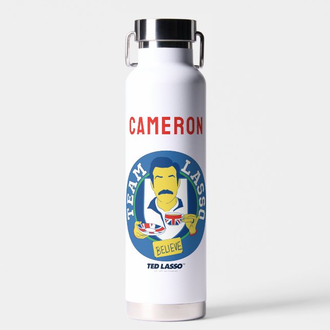 Team Lasso Tea Iconic Avatar | Add Your Name Water Bottle (Front)