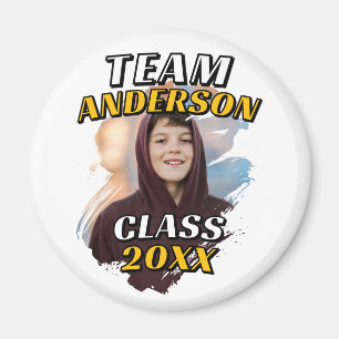 Team [Last Name] Graduation Photo Class of 20XX Magnet