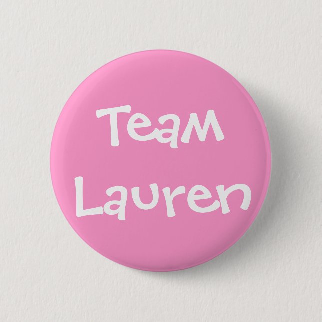 Team Lauren 6 Cm Round Badge (Front)