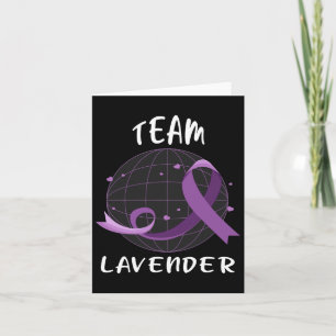 Team Lavender For Cancer Awareness World Cancer Da Card