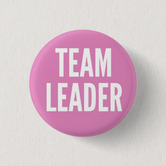 Team Leader 3 Cm Round Badge